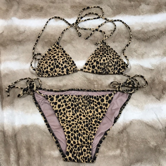 Victoria's Secret Other - Victoria’s Secret Cheetah Print String Bikini